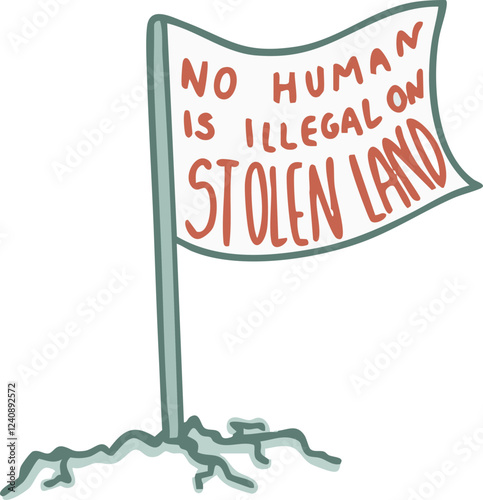 Anti Colonisation Flag