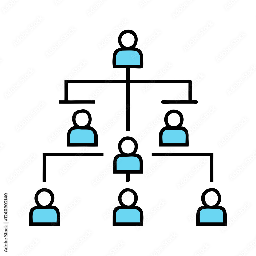 Organization chart hierarchy icon Organization chart hierarchy icon