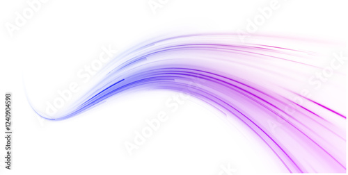 Neon color glowing lines background, Glowing wave swirl, impulse cable lines. High-speed light trails effect. Futuristic dynamic motion technology. Png, neon, line, blur, beam, ray, abstract, energy, 