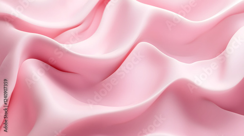 A pastel pink pattern with soft waves and irregular shapes for a playful yet peaceful design.