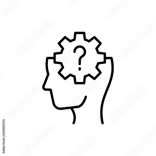 Social engineering outline icons, minimalist vector illustration ,simple transparent graphic element .Isolated on white background