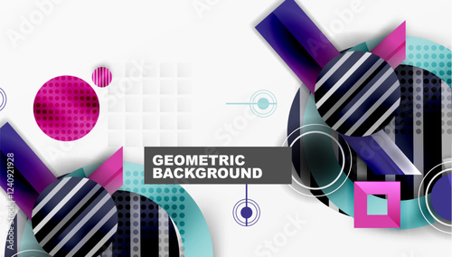 Dynamic complex geometric abstract background