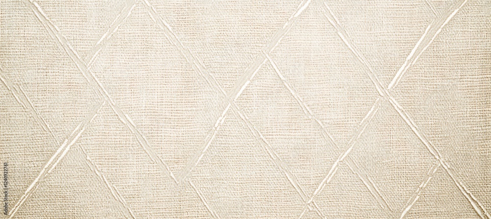 Fototapeta premium A Clean Beige Background with Geometric Soft Diamond Shapes Etched into the Backdrop for a Timeless and Elegant Aesthetic