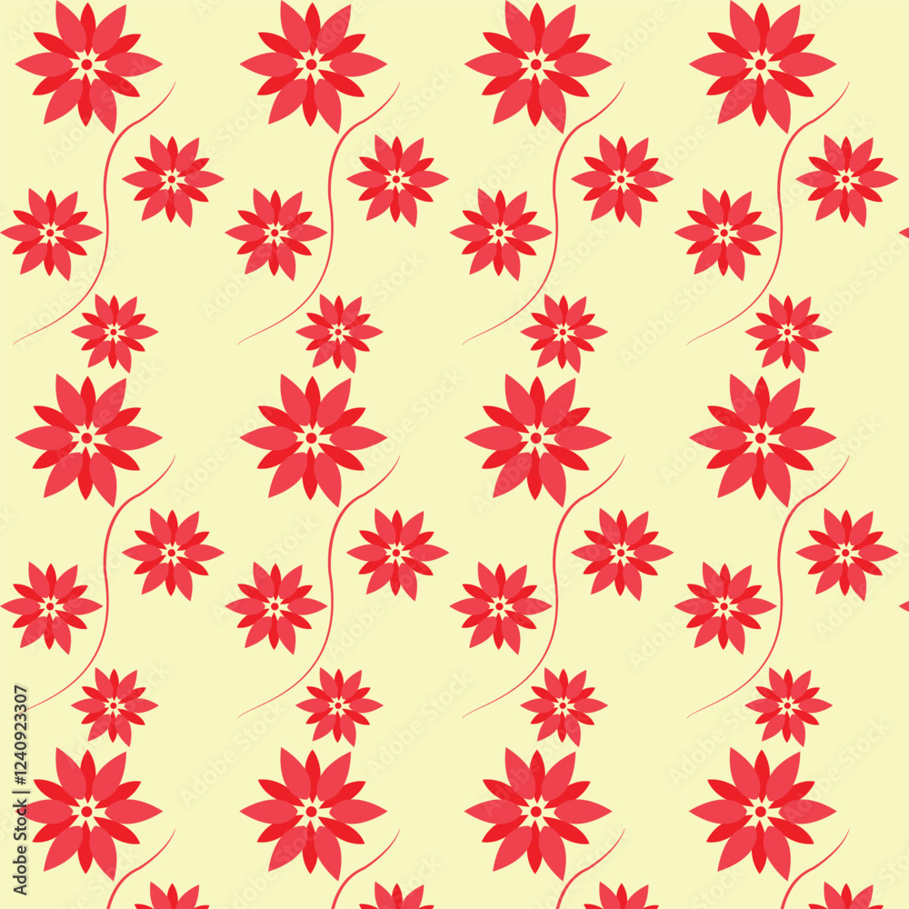 Fototapeta premium seamless floral pattern design with cute background