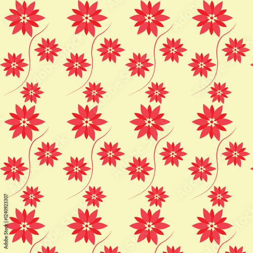 seamless floral pattern design with cute background