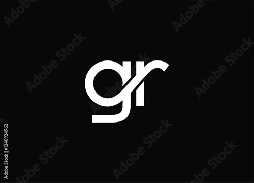 GR creative design initials Abstract design