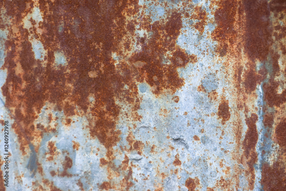 The surface of the iron is rusty The surface of the iron is rusty