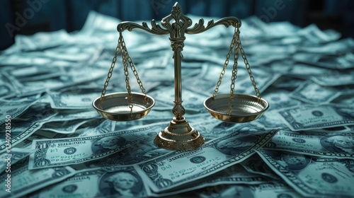 Scales of Justice and Financial Symbols A Visual Representation of Tax Law, Governance, and Equitable Financial Systems Understanding the Interplay Between Legal Frameworks and Monetary Policy in