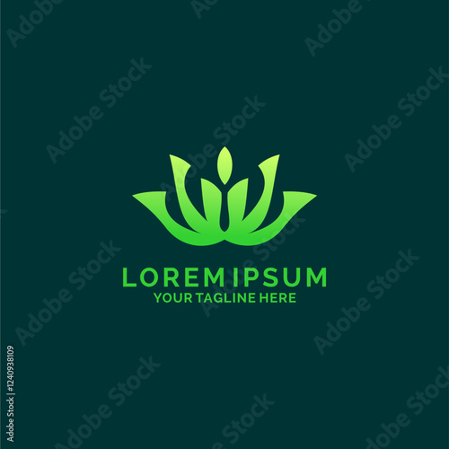 Logo Simple Lotus Wellness Design
