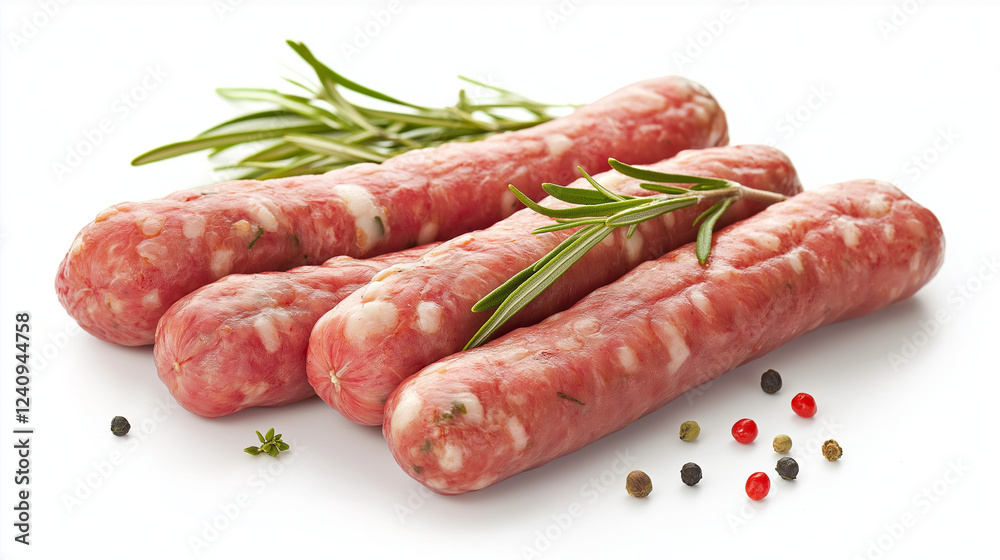 sausage isolated on white background sausage isolated on white background