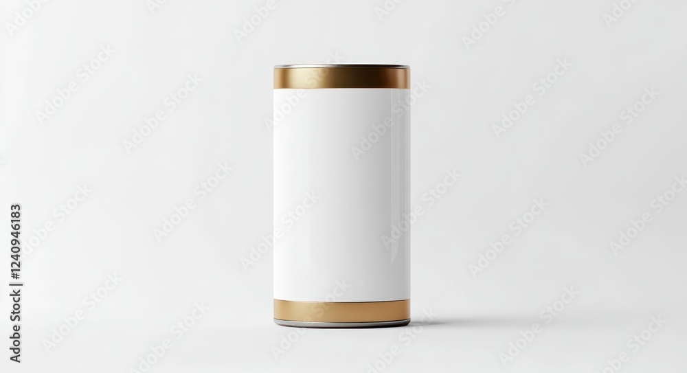 Elegant Gold and White Mockup Container Design Elegant Gold and White Mockup Container Design