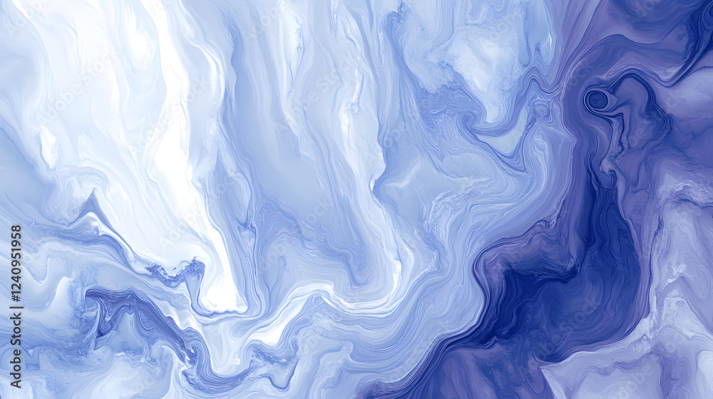 Fototapeta premium A periwinkle-toned design with gentle patterns and fluid transitions, evoking a sense of serenity and peace.