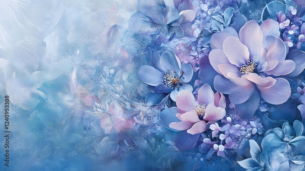 A periwinkle-toned design with gentle patterns and fluid transitions, evoking a sense of serenity and peace. A periwinkle-toned design with gentle patterns and fluid transitions, evoking a sense of serenity and peace.