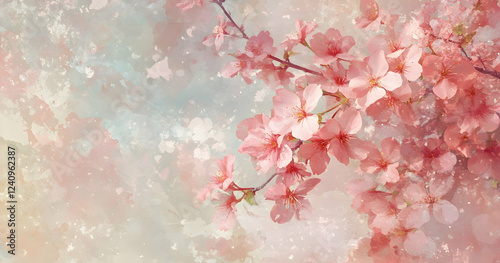 pink cherry blossom in spring