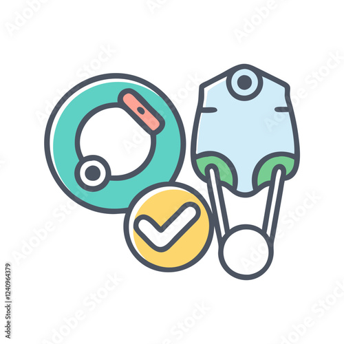 Safety Nappy Pin Icon