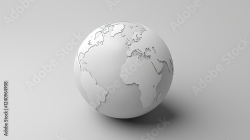 Minimalist Globe Illustration