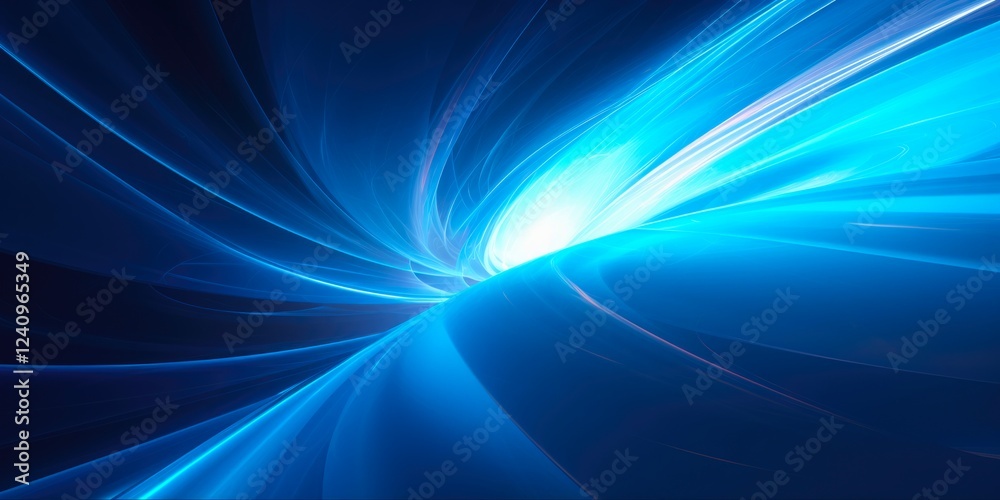 Blue Vortex Background. A Creative and Abstract Three-Dimensional Rendering of a Light Energy Vortex Blue Vortex Background. A Creative and Abstract Three-Dimensional Rendering of a Light Energy Vortex