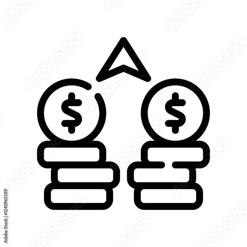 wealth line icon