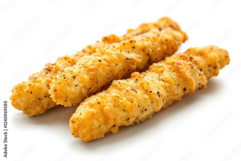 Close-Up of Raw Chicken Tenders Sliced into Thin Strips Isolated on a White Background with Detailed Lighting in High-Resolution 4 Gigapixel Quality Close-Up of Raw Chicken Tenders Sliced into Thin Strips Isolated on a White Background with Detailed Lighting in High-Resolution 4 Gigapixel Quality