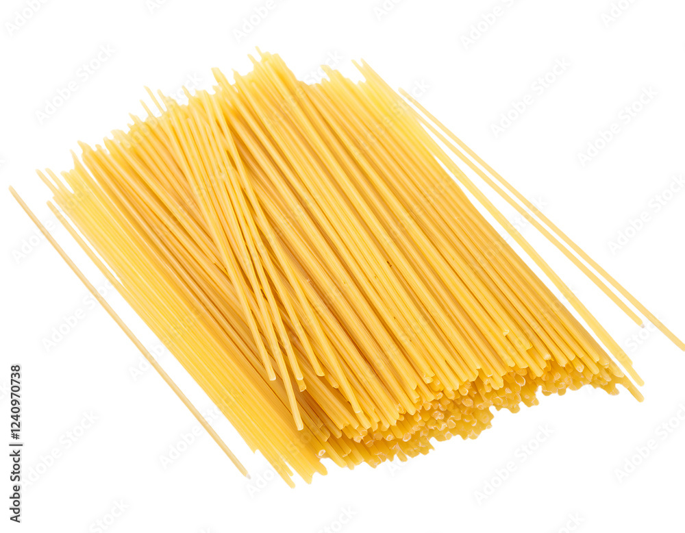 Bunch of uncooked spaghetti with transparent background Bunch of uncooked spaghetti with transparent background