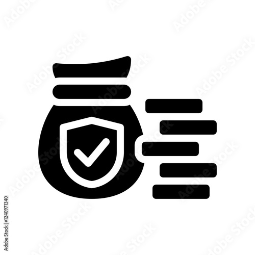 financial glyph icon