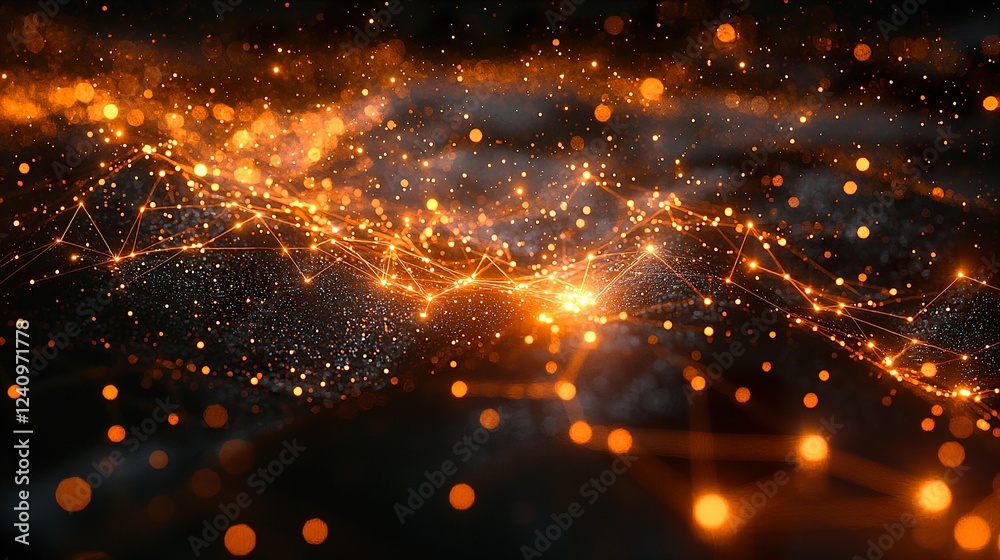 Fototapeta premium Stunning Dark Abstract 3D Background with Lines