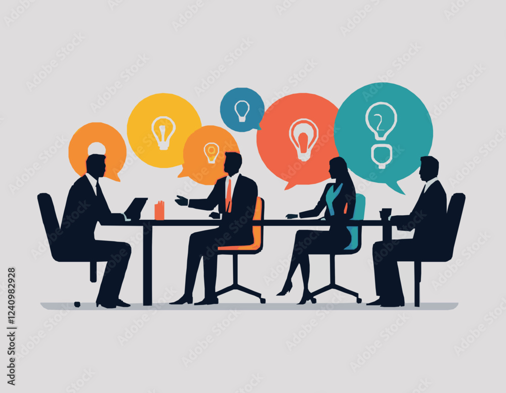 Business People Meeting and Planning Concept Image Business People Meeting and Planning Concept Image