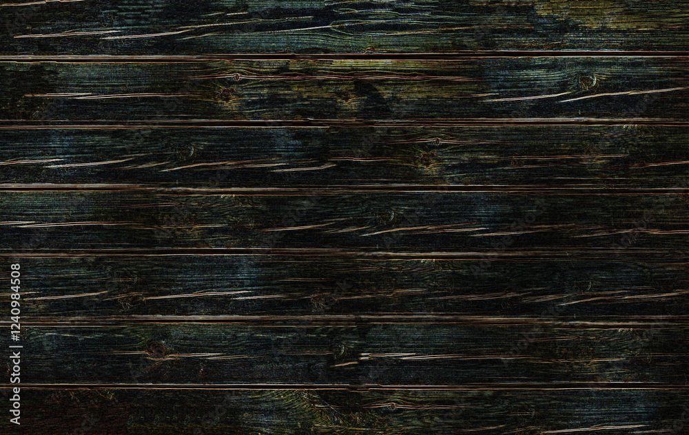 Fototapeta premium Old multi-colored wooden horizontal boards