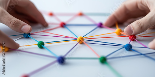 The connections of a strong team, people and technology.