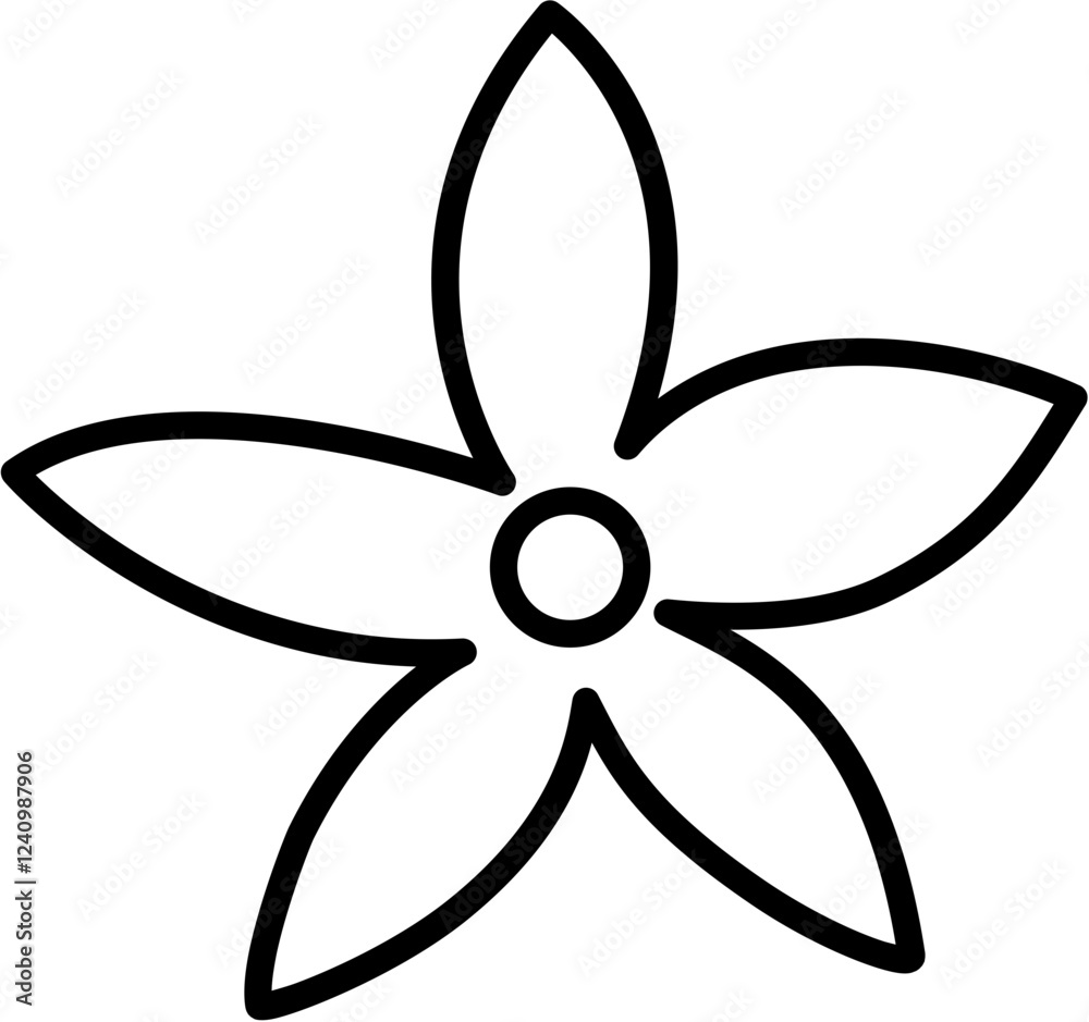 Cute Flower Outline Coloring Cute Flower Outline Coloring