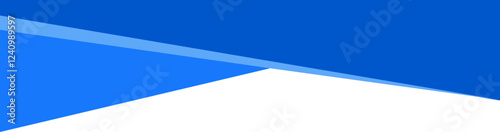 Border shape. Header for website banner. Abstract curve bottom section. Divider for web page template. Blue organic wavy form separator for modern headline.