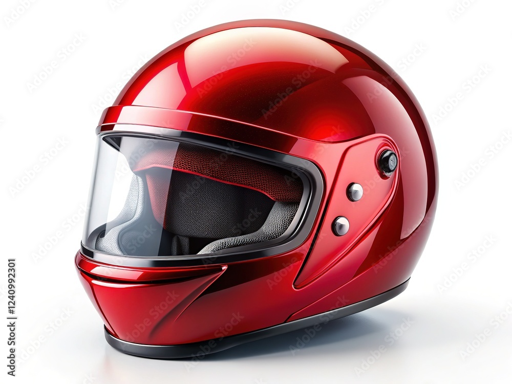 AI-generated 8K panoramic view of a red motorcycle helmet, highly detailed and realistic. AI-generated 8K panoramic view of a red motorcycle helmet, highly detailed and realistic.
