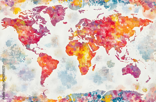 abstract watercolor background with watercolor splashes