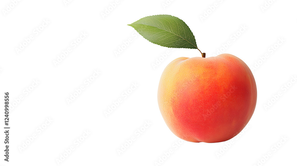 Sweet Peach fruit with leaf isolated on white background, Fresh Peach on White Background With clipping path,
Sweet Peach fruit with leaf isolated on white background, Fresh Peach on White Background With clipping path,