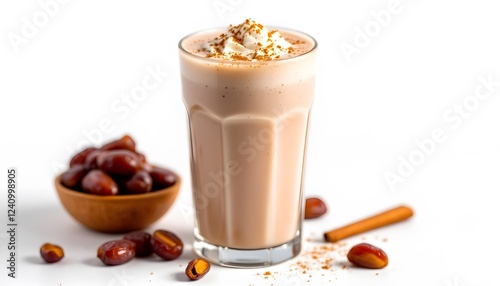 Wallpaper Mural Delicious Date Smoothie Recipe with Cinnamon and Cream Torontodigital.ca