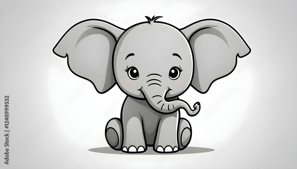 Fototapeta premium An illustration of an elephant