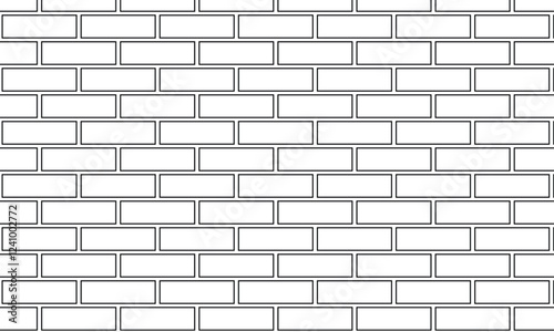 abstract black outline brick wall pattern suitable for background.