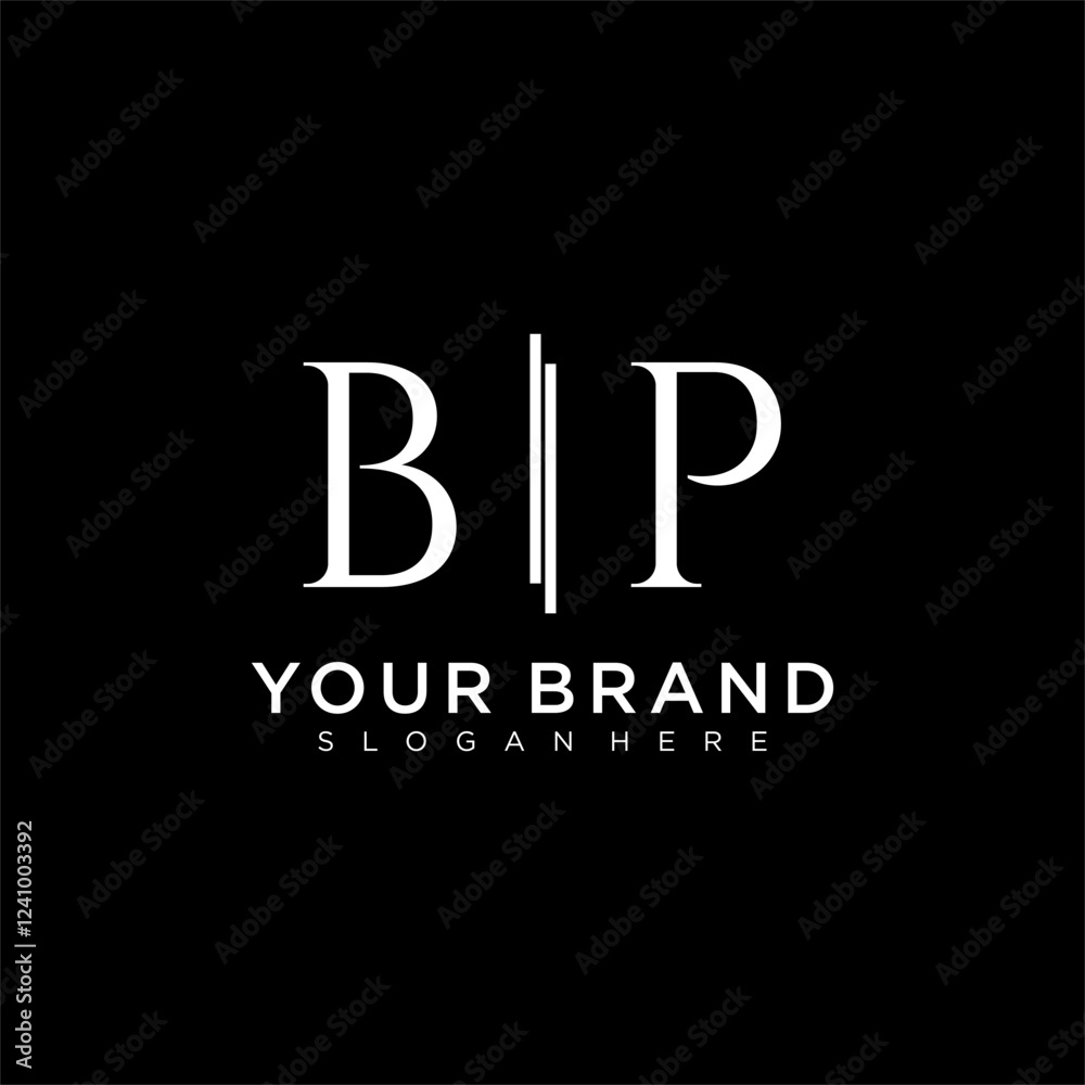 BP letter monogram logo with bussines style dsign BP letter monogram logo with bussines style dsign