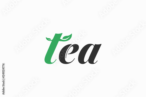 creative tea logotype symbol logo design vector illustration. pictogram tea iconic logo vector design template with modern, simple and minimalist styles