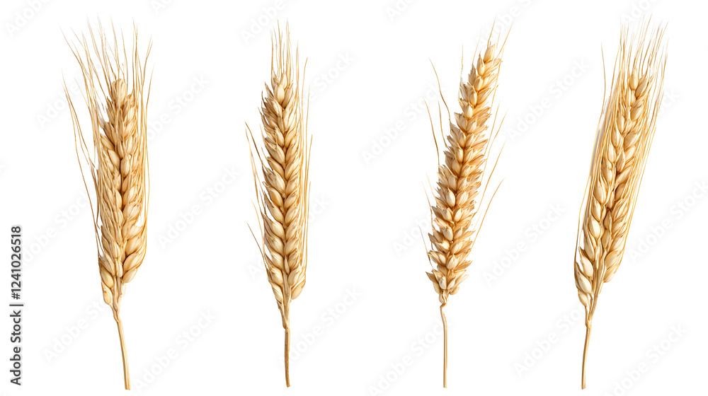 close up barley Malt for making beer, four different perspectives isolated on transparent background
close up barley Malt for making beer, four different perspectives isolated on transparent background