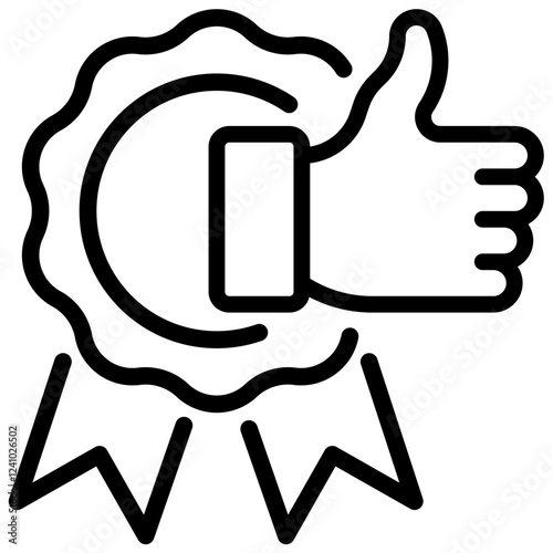 quality vector outline icon