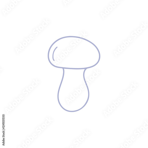 Hand-Drawn Mushroom Illustration
