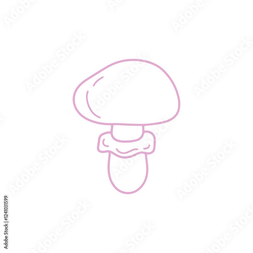 Hand-Drawn Mushroom Illustration
