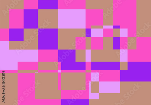 Fondo abstracto y geométrico roza, naranja, rojo y morado