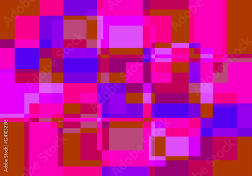 Fondo abstracto y geométrico roza, naranja, rojo y morado
