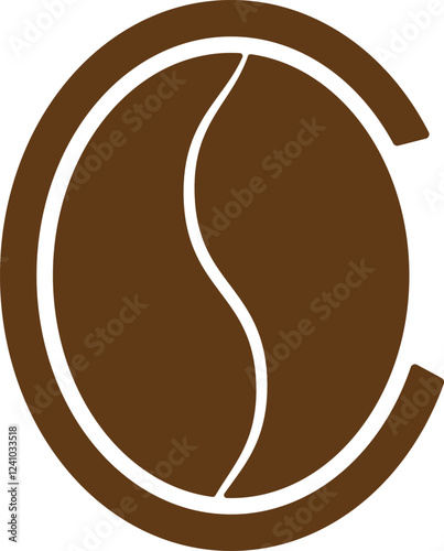 Two coffee beans icon set. Espresso vector illustration. Coffee shop logo. Roasted coffee symbol. Hot drink aroma isolated sign.
