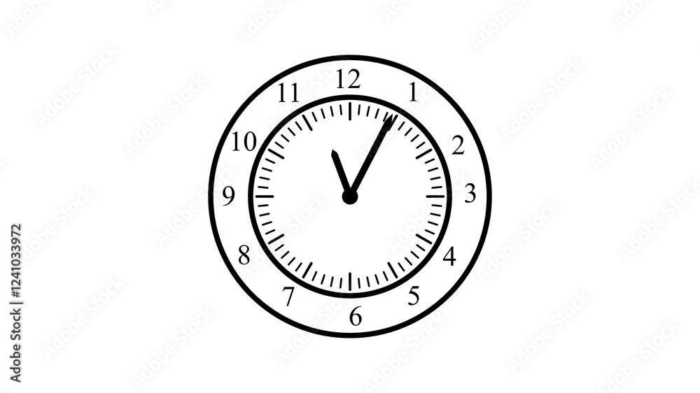 counting down animated clock isolated, Simple clock animation, Animated alarm clock object counting down animated clock isolated, Simple clock animation, Animated alarm clock object