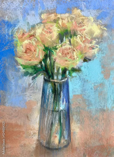 Traditional medium pastel painting, can be printed and framed or used for other decoration.