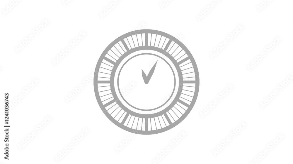 counting down animated clock isolated, Simple clock animation counting down animated clock isolated, Simple clock animation