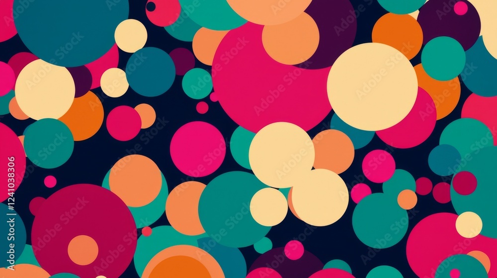 Abstract background with colorful overlapping circles in vibrant hues, perfect for modern designs and digital art. Abstract background with colorful overlapping circles in vibrant hues, perfect for modern designs and digital art.